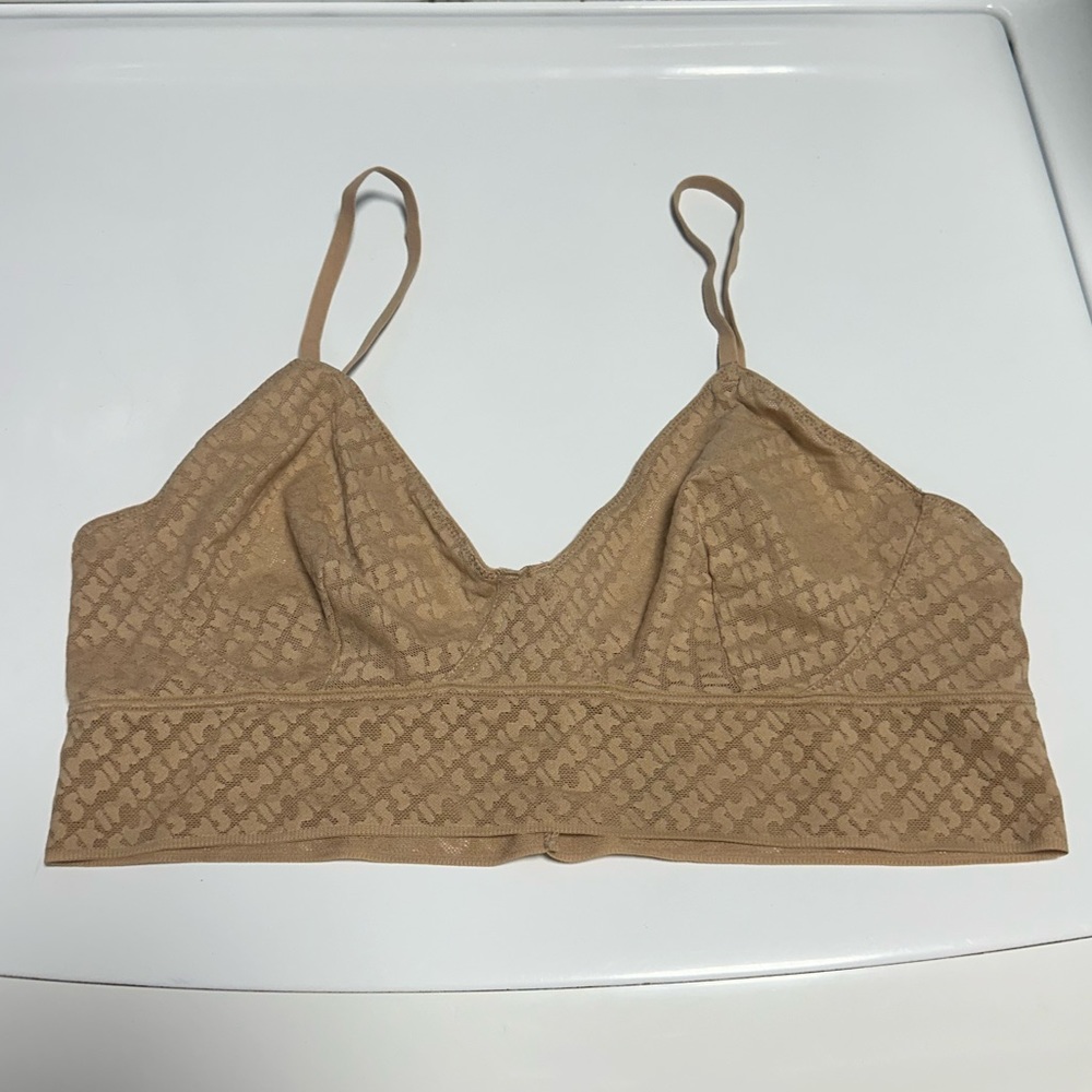 Skims nude logo bralette